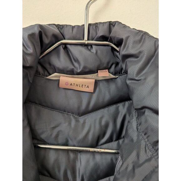 Womens Athleta Black Down Puffer Jacket Coat XXS - Picture 5 of 15